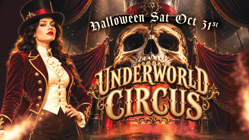 Underworld Circus Halloween party at DreamGirls Seattle, Saturday October 31st 2026